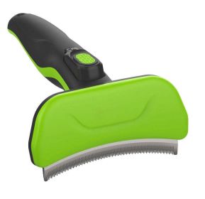 Fur-Guard Easy Self-Cleaning Grooming Deshedder | Pet Comb for Dogs & Cats (Color: Green)