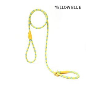 Hands-Free Dog Leash and Harness Set: – Perfect for Training and Walking Small Dogs (Color: Yellow Blue, size: 1.5x1)