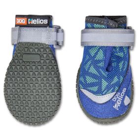 Dog Helios ‘Surface’ Premium Grip Performance Dog Shoes | All-Terrain Paw Protection (Color: Blue, size: large)