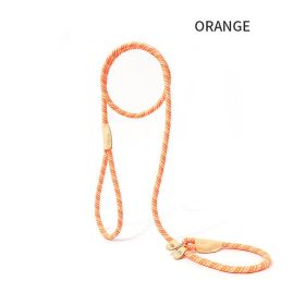 Hands-Free Dog Leash and Harness Set: – Perfect for Training and Walking Small Dogs (Color: Orange, size: 1.8x0.6)