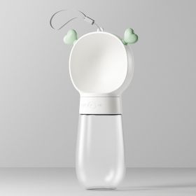 Portable 2-in-1 Dog Water Bottle Dispenser with Food Container – Leak-Proof Travel Bottle for Walking (Color: White, size: 350ML)