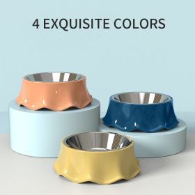 Stainless Steel Pet Bowl for Food and Water – Durable, Easy-to-Clean Feeding Solution (Color: Blue)