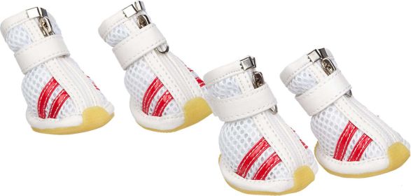 BreathePaws™ Air-Mesh Pet Sneakers – Lightweight & Flexible Dog Shoes (Set of 4) (size: small)