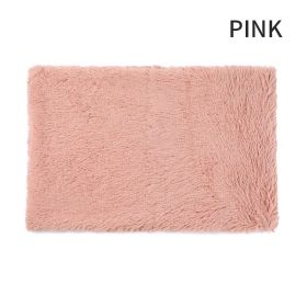 Ultra Soft Dog Bed & Matching Cover | Washable Plush Crate Pad with Non-Slip Bottom (Color: Pink, size: XL)