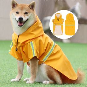 Hooded Dog Raincoat | Windproof & Waterproof Cloak with Reflective Strips (colour: pink, size: 2XL (9-14kg))