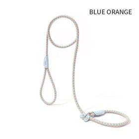 Hands-Free Dog Leash and Harness Set: – Perfect for Training and Walking Small Dogs (Color: Blue Orange, size: 1.8x0.6)
