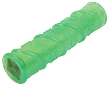 Pet Life ‘Glow-Stick’ LED Squeak & Chew Dog Toy | Light-Up Fun for Playtim (Color: Green)