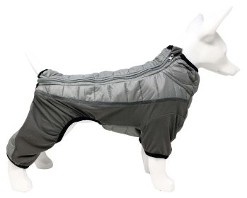 Pet Life 'Aura-Vent' 4-Season Dog Jacket | Lightweight, Stretchable & Quick-Dry Full-Body Protection (Color: Grey, size: X-Small)