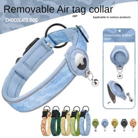 TrackMate™ AirTag Dog Collar – Anti-Lost Pet Collar with Built-In AirTag Holder (colour: Camouflage yellow collar set, size: XL)
