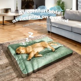 Large Dog Sleeping Mat | Soft & Washable Floor Mattress for Dogs up to 100 lbs (Color: Gray, size: 30*24*3'' Up to 33 lbs)