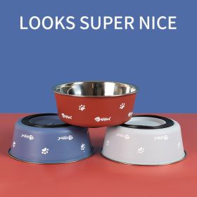 Heavy Duty Stainless Steel Dog and Cat Bowl – Non-Skid, Durable Pet Feeder (Color: Blue, size: S)