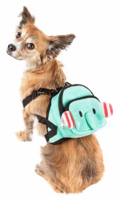 Pet Life 'Dumbone' Dog Harness Backpack – Dual-Pocketed, Animated & Functional Pet Pack (size: small)