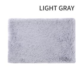 Ultra Soft Dog Bed & Matching Cover | Washable Plush Crate Pad with Non-Slip Bottom (Color: Light Gray, size: XL)