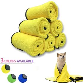 Quick-Drying Pet Towels | Ultra-Absorbent Soft Fiber Bath Towel for Dogs & Cats (Color: Green, size: 100*50cm/39.4*19.7in)