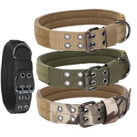 PowerLock™ Heavy-Duty Dog Collar – Super Strong Buckle Collar with D-Ring for Medium & Large Dogs (colour: black, size: L)