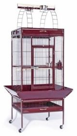 Large Select Wrought Iron Play Top Bird Cage - Spacious & Durable Avian Home (Option: Coco Brown)