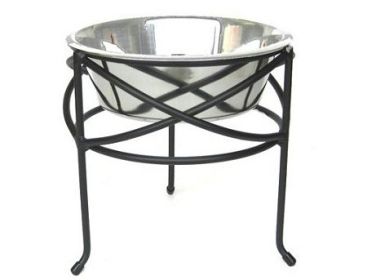 Mesh Elevated Dog Bowl - Durable & Ergonomic Raised Feeder (Option: Medium)