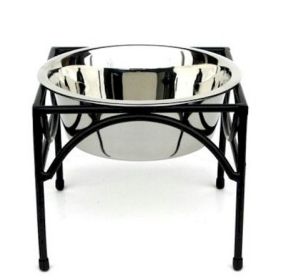 Regal Raised Dog Feeder – Stylish & Ergonomic Elevated Pet Feeder (Option: Medium)